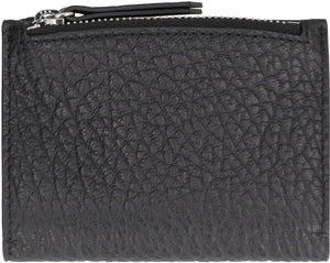 Small leather flap-over wallet-1